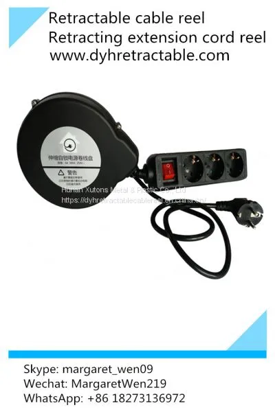 Retractable ac Power Cord Reel,tangle Free Retractor for Home Appliance photo-2