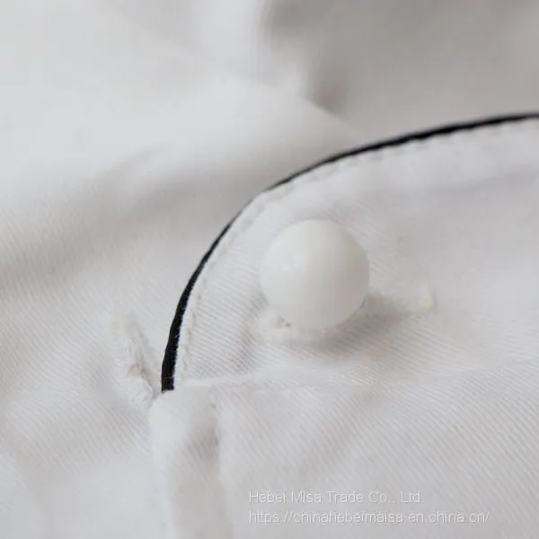 Plastic Black and White Buttons Restaurant Uniforms Chef Jacket Uniform Suit Buttons photo-3