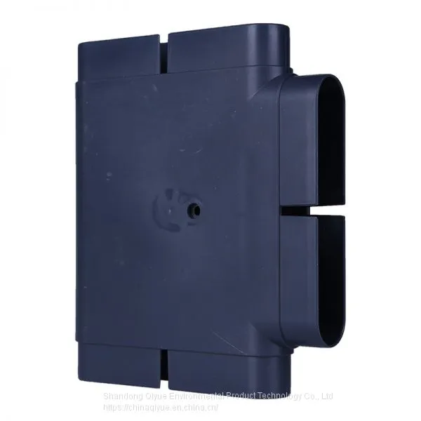 3 Way ABS Flat Pipe Connector Air Vent Duct Tee