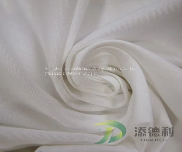 Cotton Twill Bleached Fabric