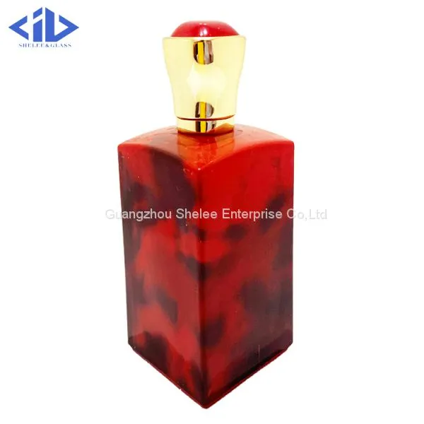 New Design 100ml Square Glass Perfume Bottle With Metal Cap