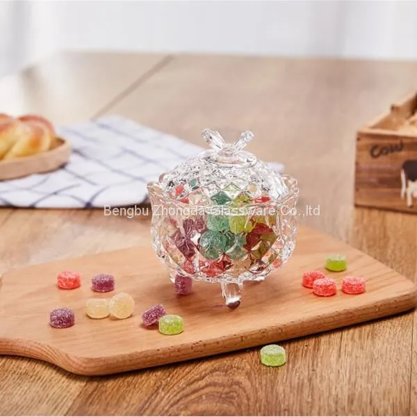 Low Price Food Storage Perfect Sweet Box Candy Box Glass Candy Jar With Lid photo-5