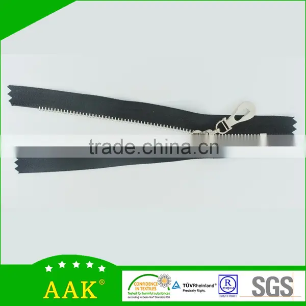 3# Shining Silver Normal Teeth Close End Designer Zippers photo-3