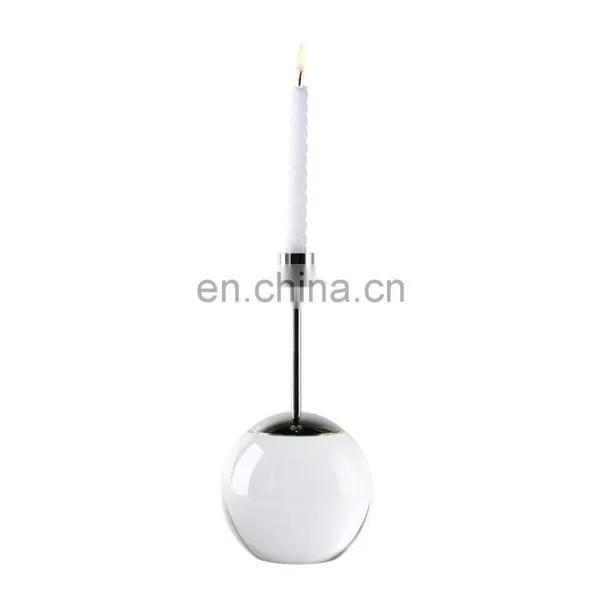 High End Globe Crystal Interior Home Decor Wedding Centerpieces Gift Crafts CandleSticks