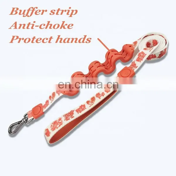 Best Quality Buffer Heat Transfer Print Custom Pattern Dog Leash Anti-choke Dog Leash for Pet photo-5