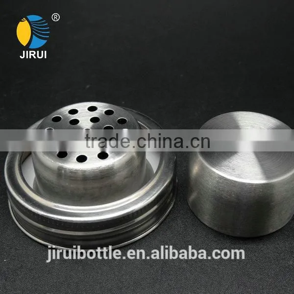 70mm Cocktail Shaker Stainless Steel Lid for Mason Jar photo-4