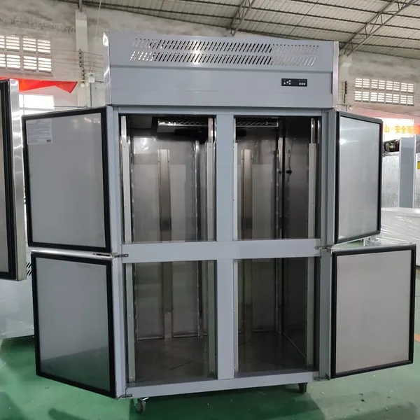 Hotel Kitchen Vertical Stainless Steel Fridge Dual-Temperature Commercial Freezer Refrigerator for Restaurant Kitchen Project photo-2