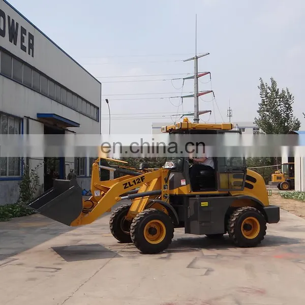 1.2ton 0.55bucket Capacity 4L68 Engine ZL12F New Cabin Front Loader With Shovel Wheeled Loading Shovel photo-5