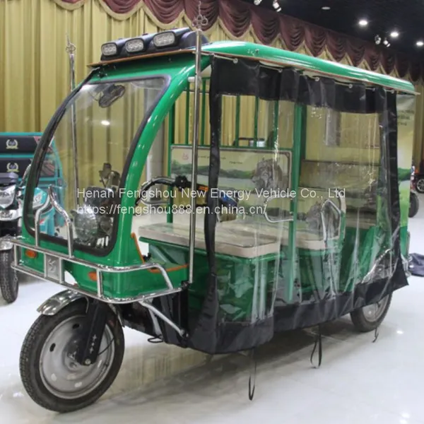 AKA15 Electric Taxi Passenger Rickshaw Tricycle With Turning Seat