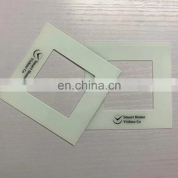 0.7mm Ultra Thin Silk-screen Printed Glass White Ceramic Fritted Printing for Electronic Glass Panel photo-5