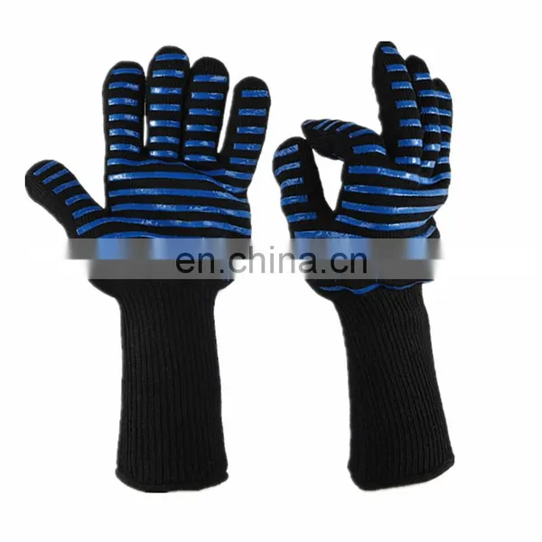 Luvas de cozinha em silicone resistentes ao calor para churrasco ao ar livre, forno de micro-ondas e uso doméstico photo-5