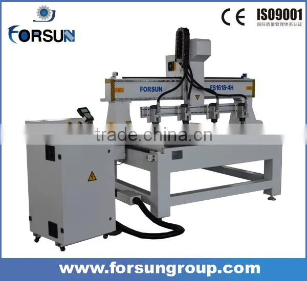 China Suppliers 4 Head Woodworking Cnc Router for Wood Door, Guitar, Furniture/ Wood Cutting Cnc Machine for Sale photo-2