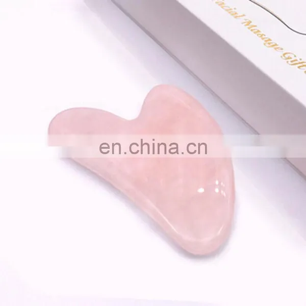 Heart Shaped Pink Quartz Gua Sha photo-3