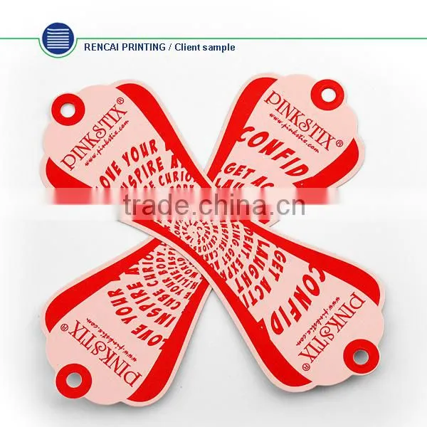 Decorative Cardboard Printed Hang Tags / Custom Labels For Consumers photo-3