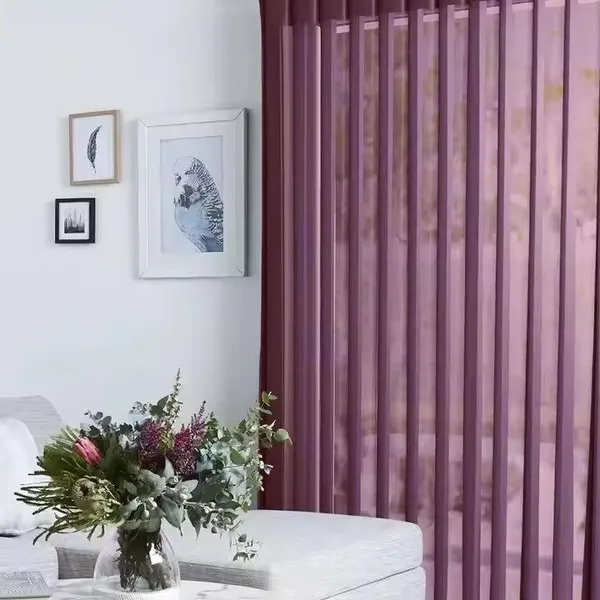 Luxury Persianas Y Cortinas Blackout Smart Motorised Motor Door Windows Vertical Sheer Blinds Shade photo-4