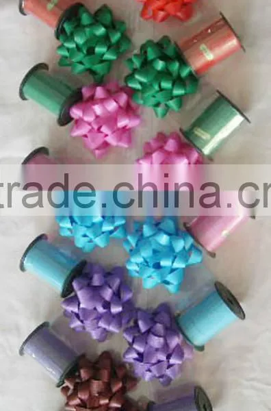 2016 New Design High Quality Gift Decorative Set/ Star Bows and Matte Metallic Curly Ribbons photo-2
