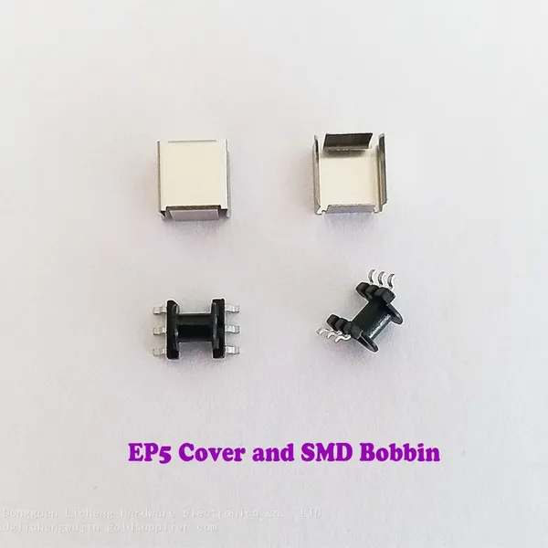 EP5 SMT Transformer Cover, EP5 Transformer Cover+SMD Bobbin. EP5 Transformer Accessories. The Materials Are SUS301 and PM9630. Good Quality, Fast Delivery.