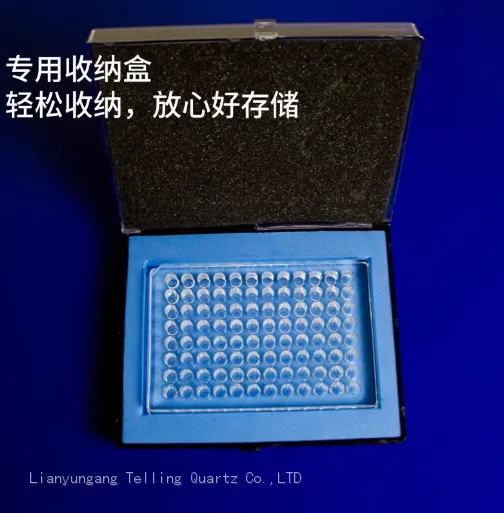 High Transmission Optical Quartz 96 Well Plate JGS1 JGS2 Fused Laser Drill Quartz Glass Elisa Plates photo-2