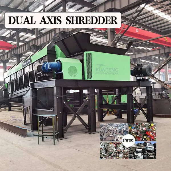 Full Automatic Waste Shoes Leather Fabric Shredding Machine Textile Cloth Shredder EPC
