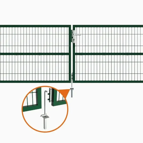 European Standard Metal Garden Gate With RAL Color Coated Mesh photo-3