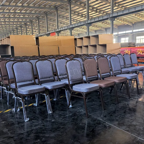 Premium Stackable Iron Frame Thick Padding 5 Years Warranty SGS TUV Intertek Certified Banquet Chairs photo-3