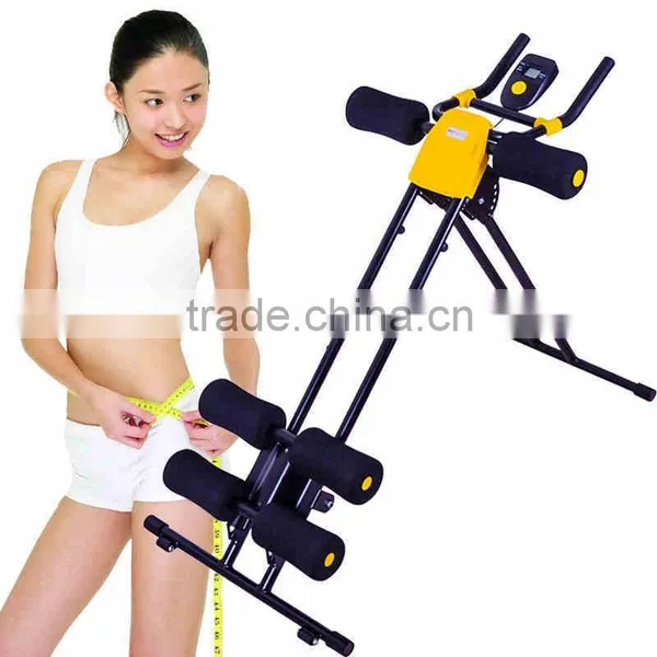 2016 Newest Workout Cruncher Home Fitness Core Toner Exerciser Indoor Fitness Red Power Plank Ab
