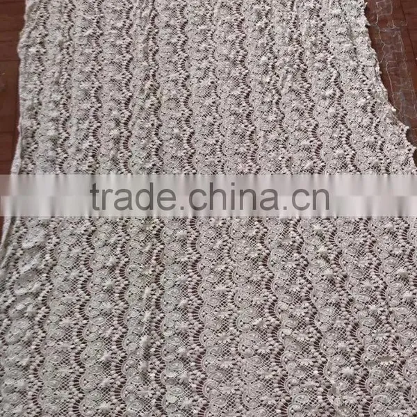 Wholesale Lace Garment Accessory Embroidery Cotton Full Lace Water Soluble Lace Fabric photo-6