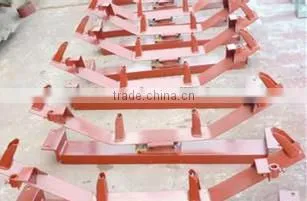 China Hot Selling Carbon Steel Troughing Conveyor Roller Frame for Sale photo-4