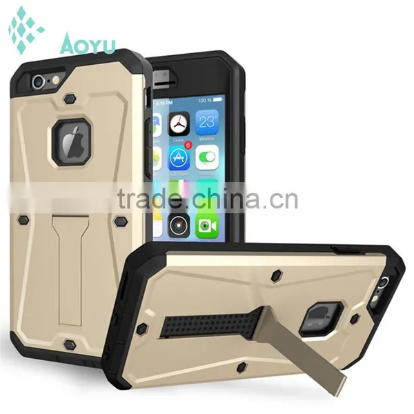 100% WaterProof Case ShockProof Case For Iphone 6 4.7 Inch Aluminum Gorilla Glass Black Metal Phone Case photo-2