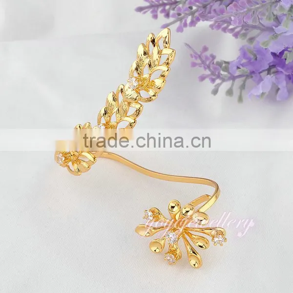 Various Designs Style Fashion Artificial Fancy Chain Hand Ring Bracelet for Girls photo-4