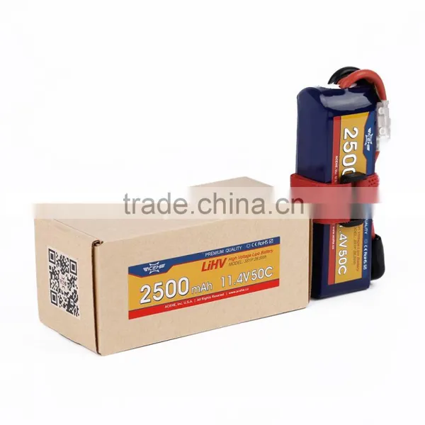 ACEHE 3S 11.4V 2500mAh 50CHigh Voltage Lipo Battery photo-5