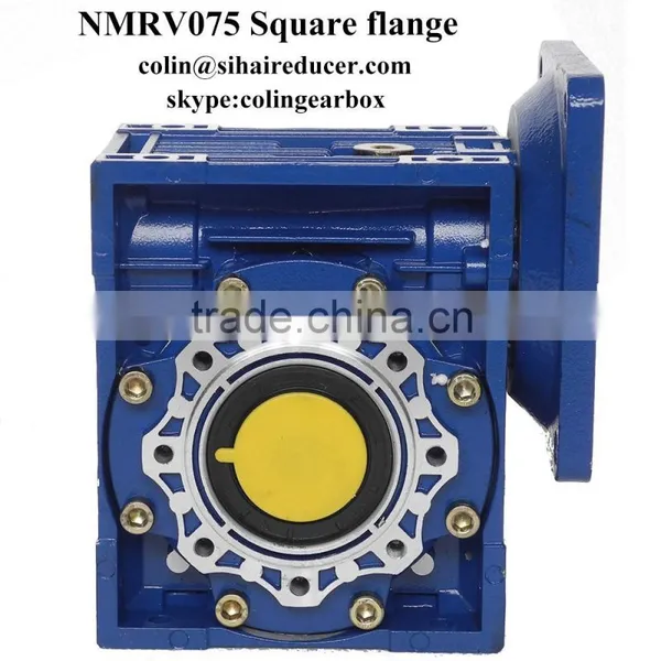 NMRV 075 Power Transmission Square Flange Gearbox Electric dc Motor photo-3