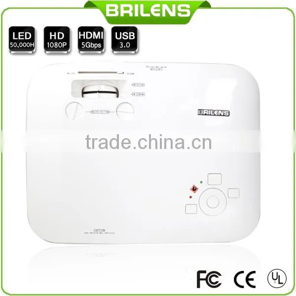Brilens TL1920 Vicky 3 LED 3 LCD 1920 X 1080 WQXGA 3000 Lumens Digital Full HD LED Projector 1080P photo-5