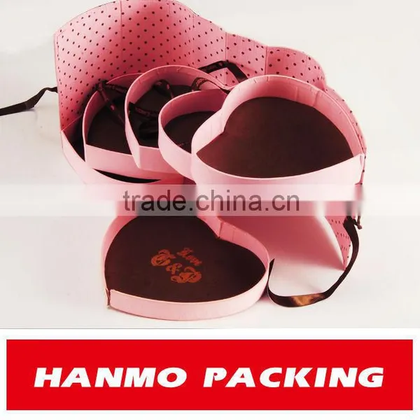 Accept Custom Order 3 Layer Heart Shaped Paper Box for Underwear Wholesale photo-2