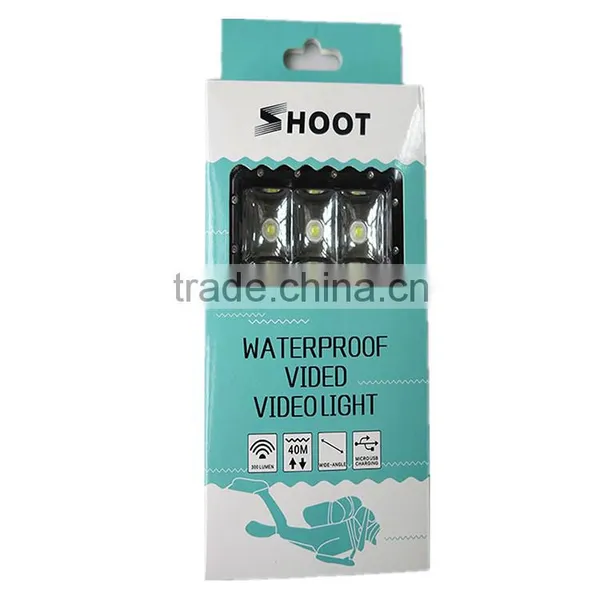 SHOOT Brand Waterproof Diving Mask Led Light for GoPro Hero SJCAM Xiaomi Yi Sports Action Camera photo-5