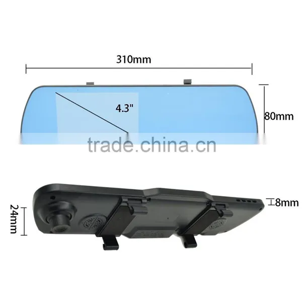 2015 5.0 Inch Mp5 Led Light Bluetooth Wireless Backup Camera Car Dvr Rearview Mirror Camera photo-6