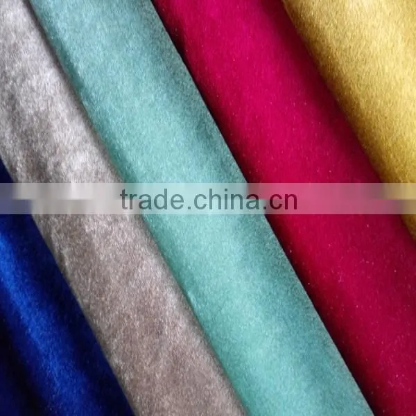 Wholesale Shiny Warp Knitting Italian Velvet Sofa Fabric For Home Textile Decoration photo-2