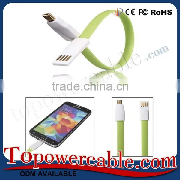 Portable Wrist Usb Data Cable Micro 2.0 Charging Cable For Android Phone photo-3