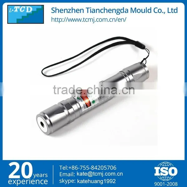 50mw Green Laser Flashlight Silver With Rechargeable Battery and Charger