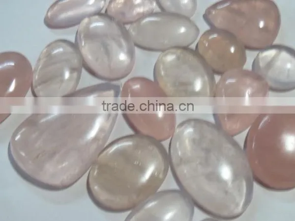 BRAZILIAN Rose Quartz Gemstone Flatback Loose Semi Precious Stone Cabochons photo-5
