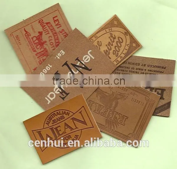2016 New Fashion High Quality Custom Embossed Leather Patch Quality Choice photo-4