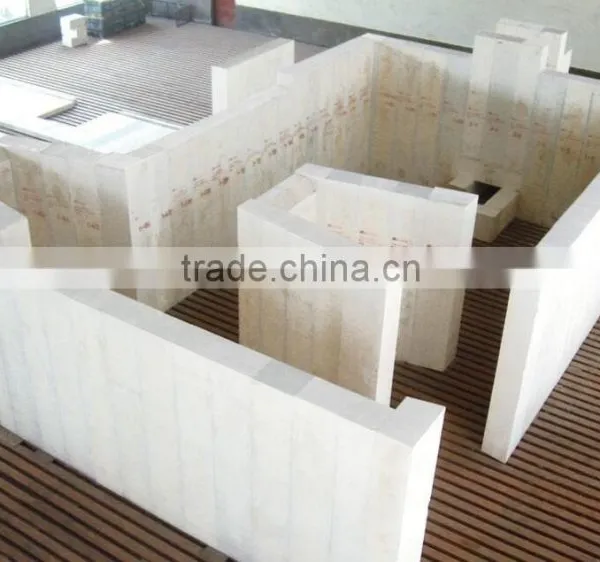 Fire Resistant Furnace Corundum Brick Fused Cast Alpha-Beta Alumina Block photo-3
