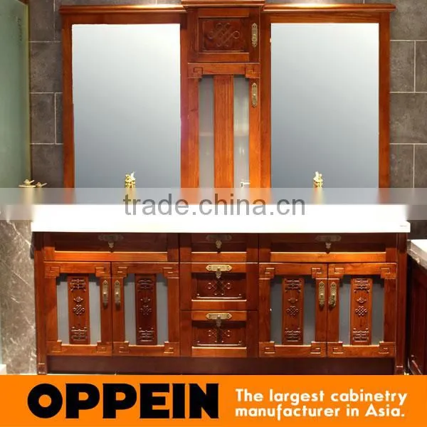 Traditonal Chinese Style Design Solid Wood Bathroom Furniture