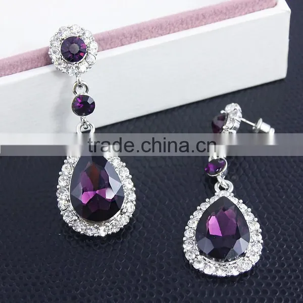 Luxe Drip Shape Earrings,Rhinestone Earring For Lady Decoration Quality Choice photo-5