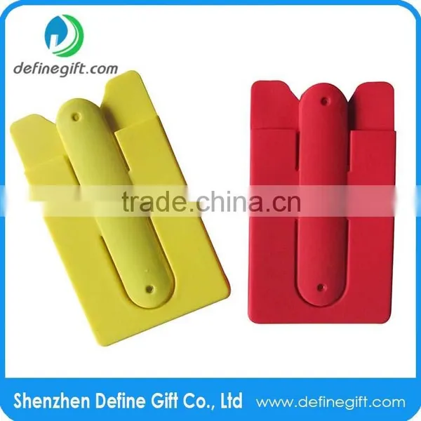 Customized OEM Eco-friendly 3M Silicone Smart Wallet With Stand photo-5