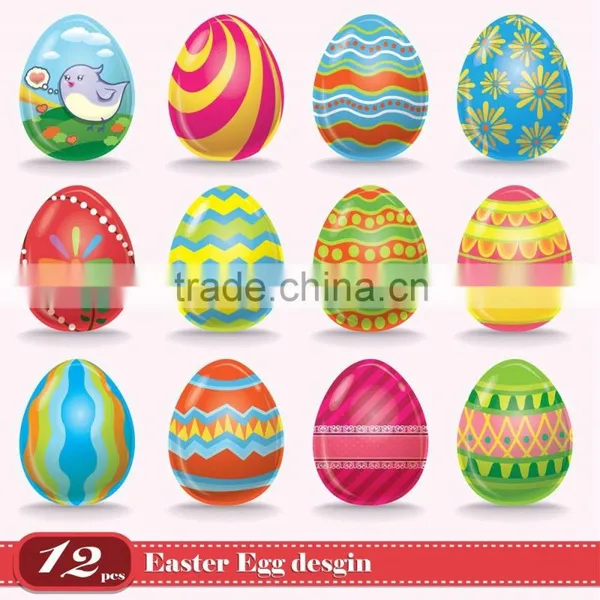 Customized Colorful Painted Palstic Easter Egg Candy Can Be Hid In photo-6