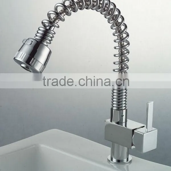 China New Brass Chromed Spring Kitchen Faucet Mixer Faucet(QH0781)