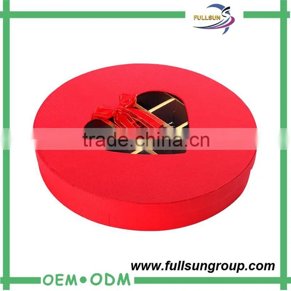Set up Ribbon Cardboard Packaging Chocolate Round Box Quality Choice photo-3