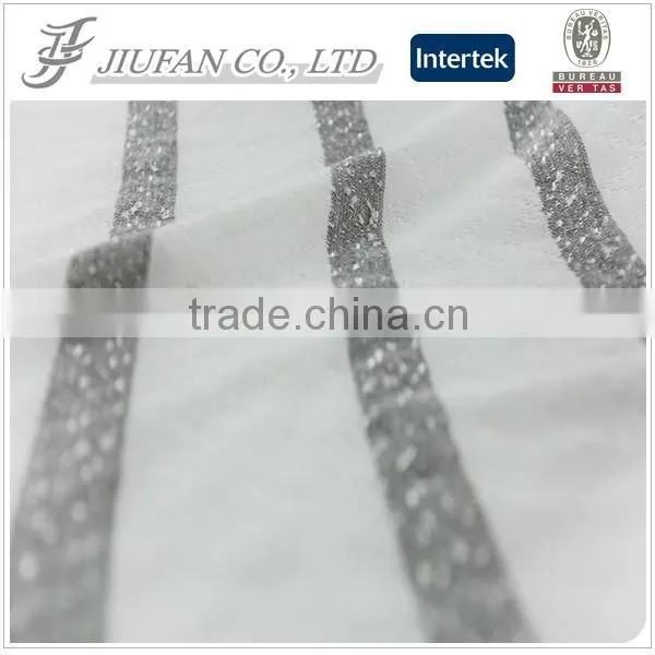 Jiufan Textile 100% Polyester Fabric Fancy Fabric Hacci Knitting Fabric for Garment