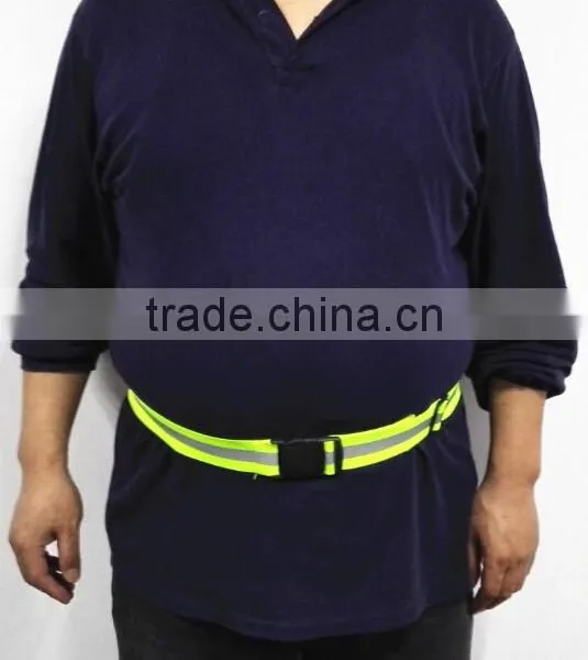 High Visibility Reflective Adjustable Lightweight Elastic Waist Safety Belt for Harness Running Cycling Walking photo-3